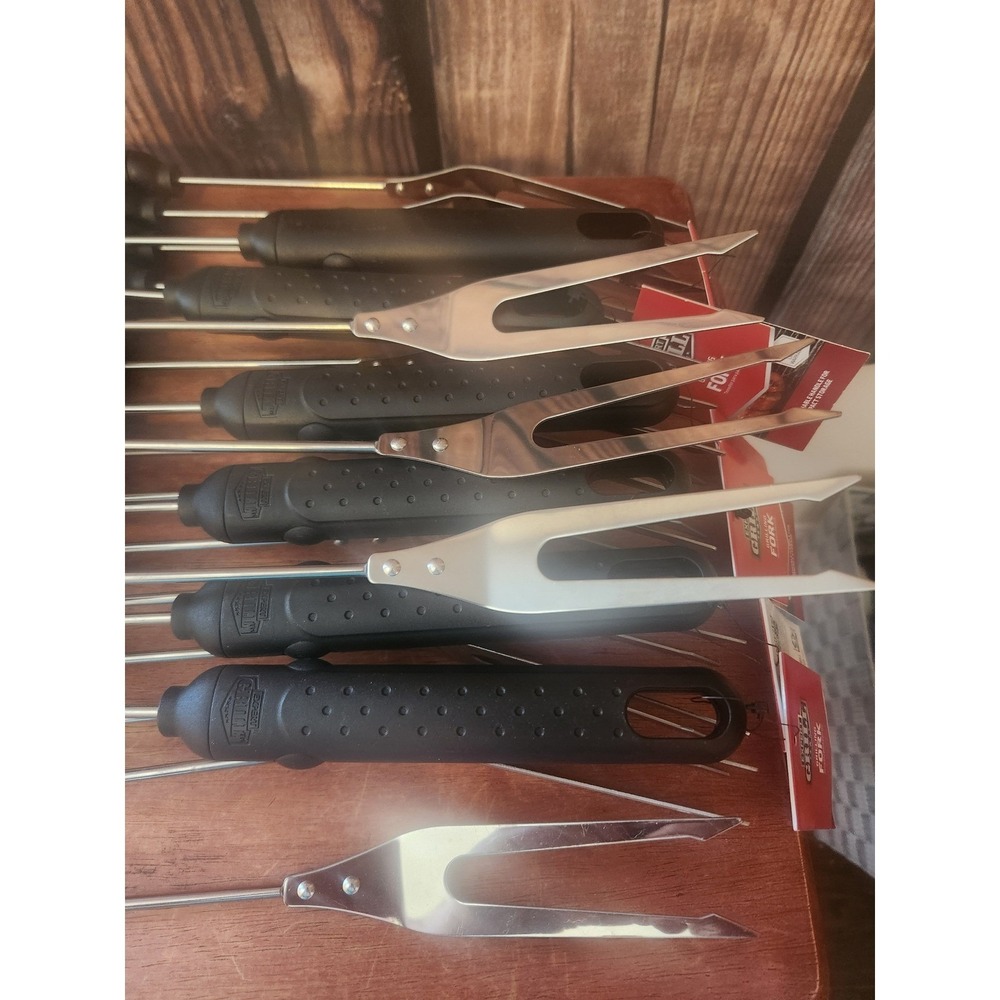 Lot Of 24 Expert Grill Detachable Grilling Fork Stainless Steel BBQ Tool - Picture 4 of 4